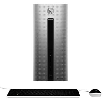 HP Pavilion 550-130na Desktop PC, Intel Core i3, 8GB RAM, 1TB, Natural Silver Natural Silver